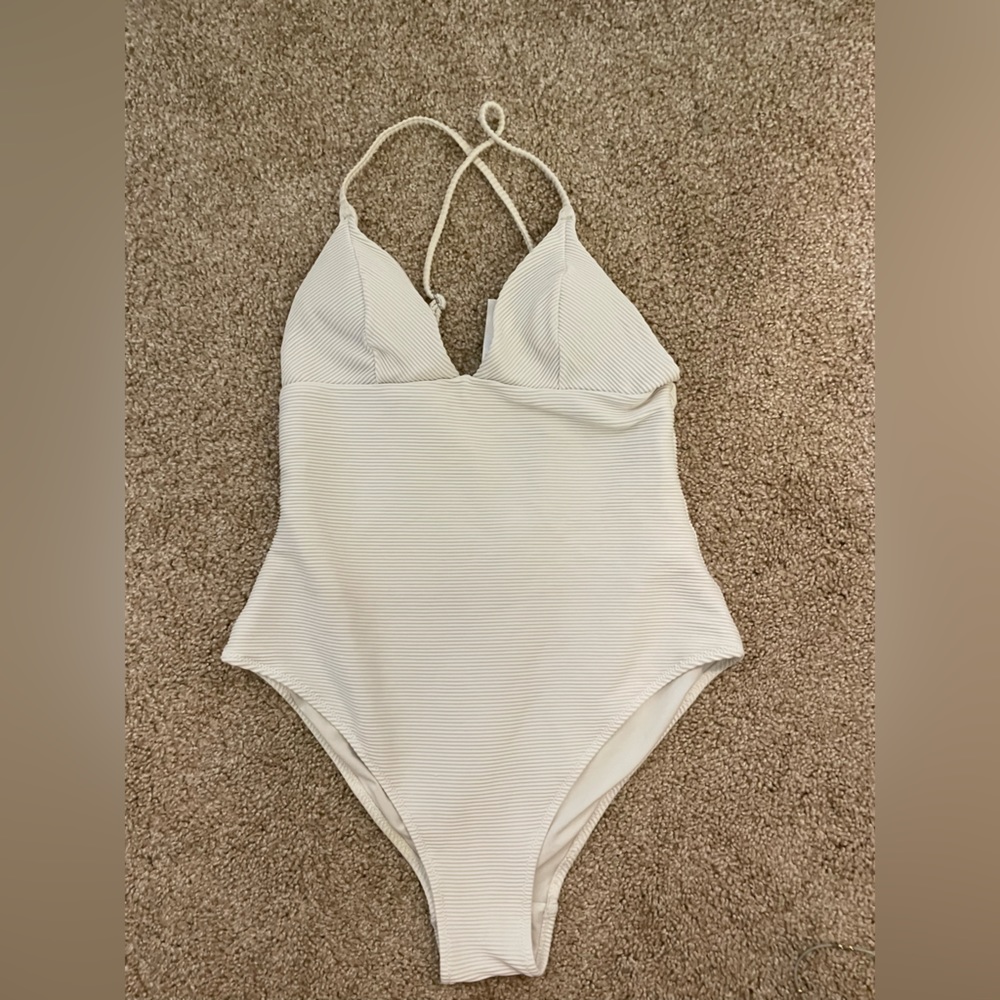 H&M White One piece Bathing-suit
